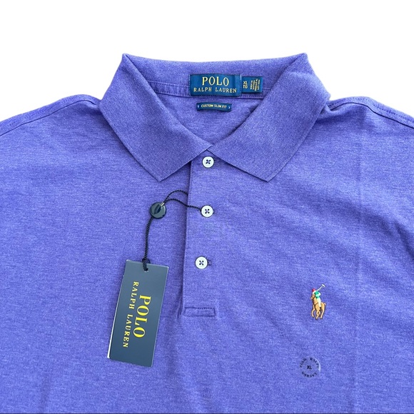 New with Tag Recent Polo Ralph Lauren Men's 100% Cotton Purple T-Shirt XL, XXl - Picture 2 of 11